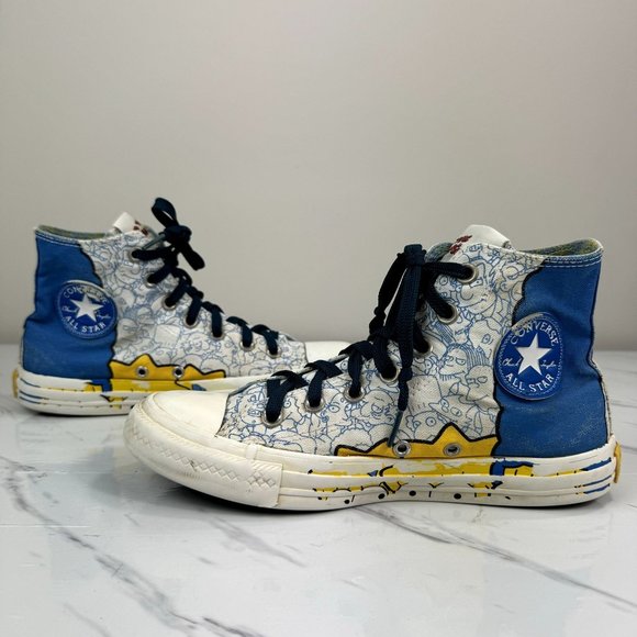 Converse All Star The Simpsons 2013 Chuck Taylor Bart Homer Sneakers Casual Shoe - Picture 12 of 12